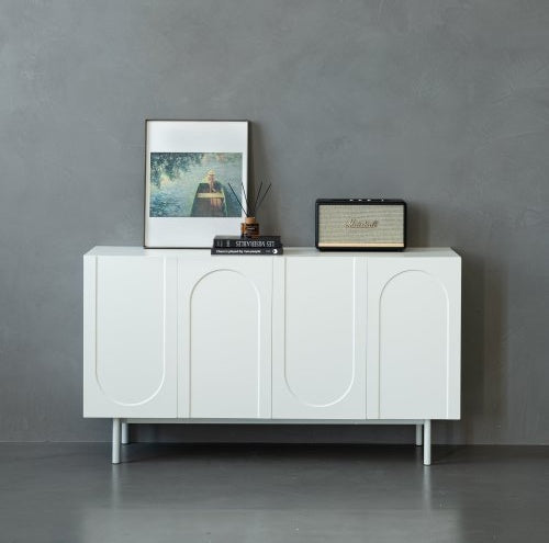 Fiberboard 4-door Cabinet
