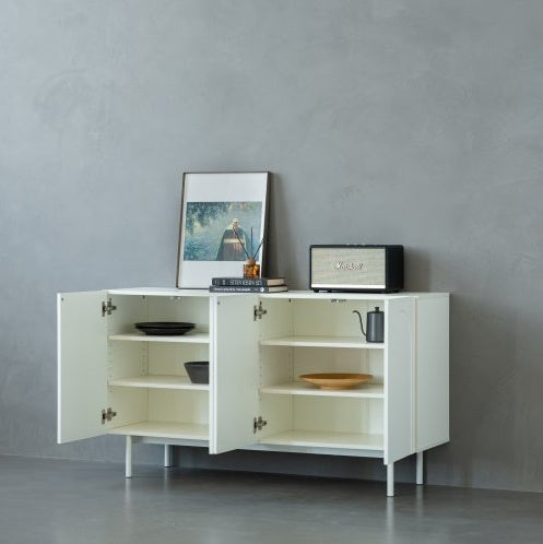 Fiberboard 4-door Cabinet