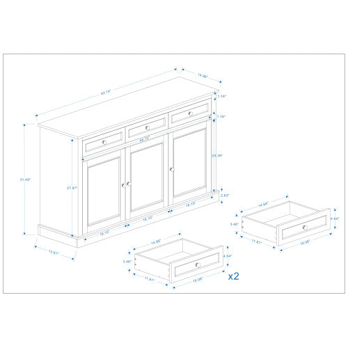 Fiber Board Buffet Cabinet
